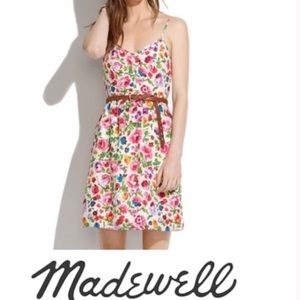 Madewell Cami Floral Silk Dress Size 6
Madewell